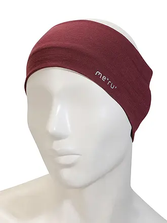 MERU | Cinta para la cabeza Ringsted Wool | dunkelrot